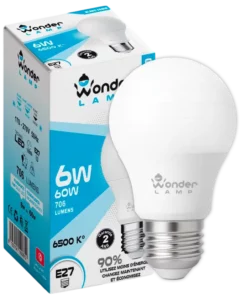 Ampoule LED E27 6W Blanc Froid 6500K : Éclairage Économique et Lumineux pour la Tunisie.
