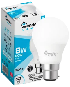 Ampoule LED E27 6W 6500K Blanc Froid 770 lumens, équivalent 80W, blanc froid 6500K B22 – Classe A+ – Économie d’énergie 90% Durée de vie 15 000 h, garantie 2 ans, 170–270V