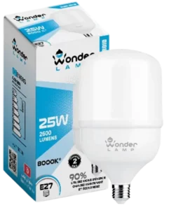 Lampes LED économiques en Tunisie 25W E27 8000K° 2600 Lumens Blanc Froid